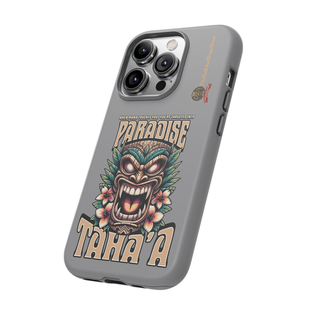 Tahaa – Coque Antichoc Premium « Tiki Féroce » | Design Tribal & Protection Maximale