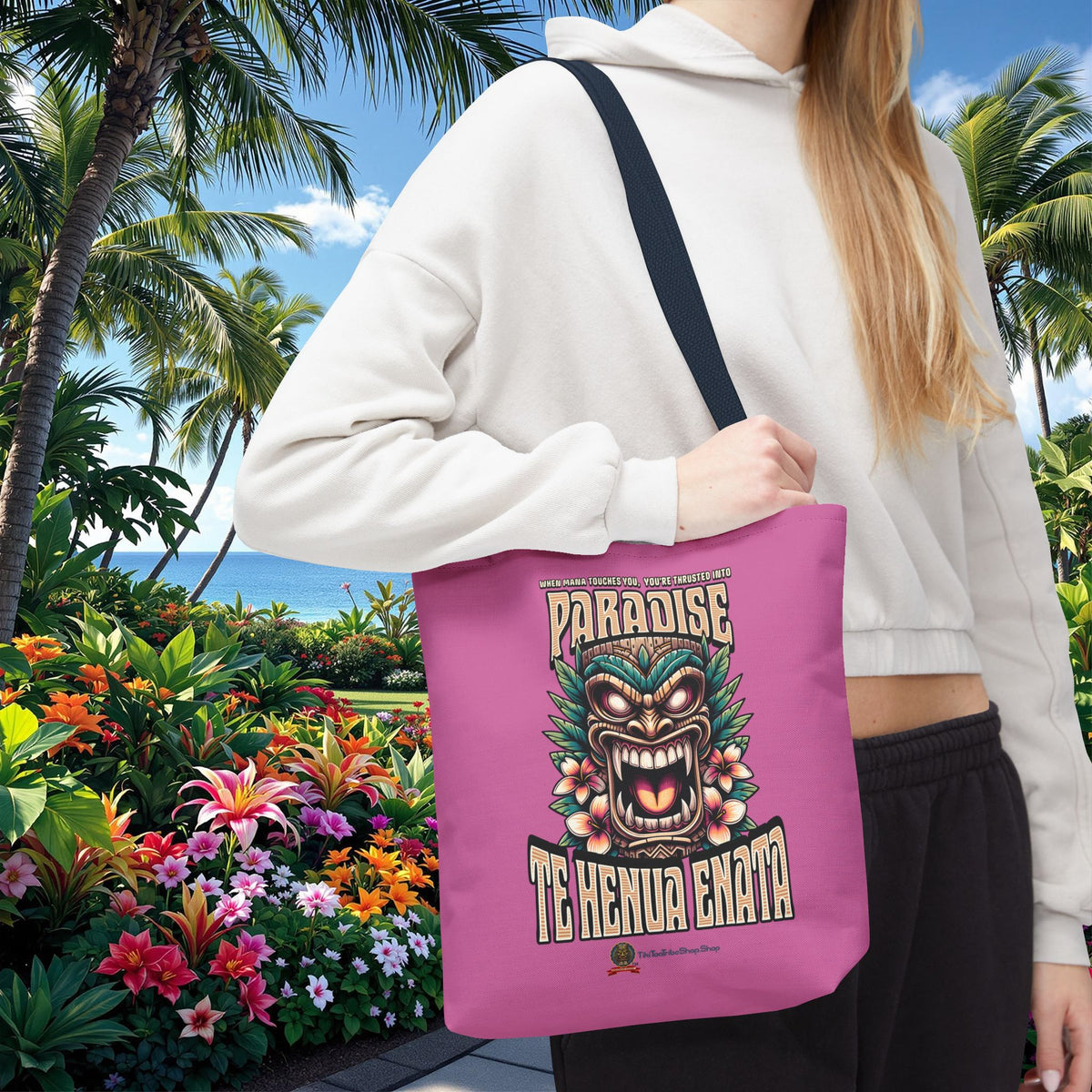 TE HENUA ENATA PARADISE Tote Bag