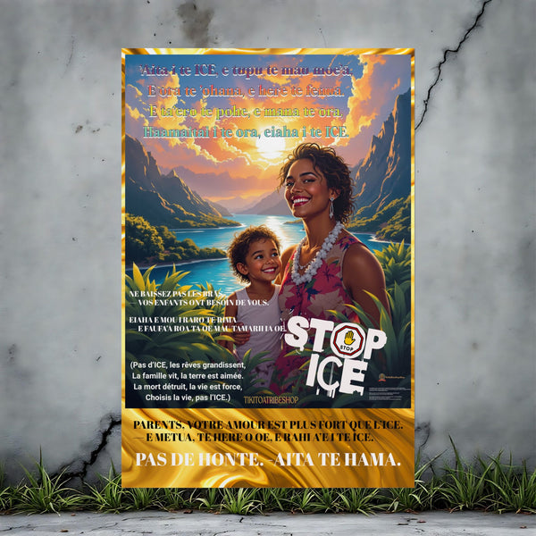 Posters Anti-ICE Polynésie – Affiches de Sensibilisation Contre la Drogue “Paruru i te ora – Brisons les chaînes de l’ICE”