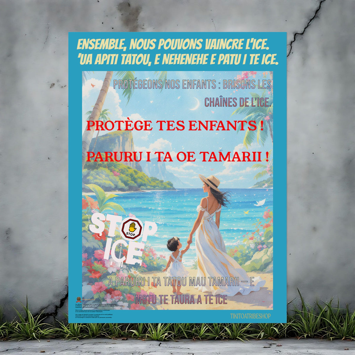 Posters Anti-ICE Polynésie – Affiches de Sensibilisation Contre la Drogue “Paruru i te ora – Brisons les chaînes de l’ICE”