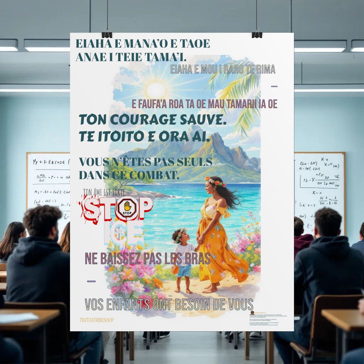 Posters Anti-ICE Polynésie – Affiches de Sensibilisation Contre la Drogue “Paruru i te ora – Brisons les chaînes de l’ICE”