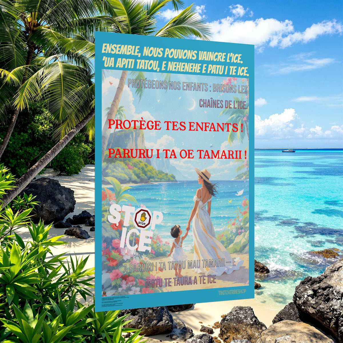 Posters Anti-ICE Polynésie – Affiches de Sensibilisation Contre la Drogue “Paruru i te ora – Brisons les chaînes de l’ICE”