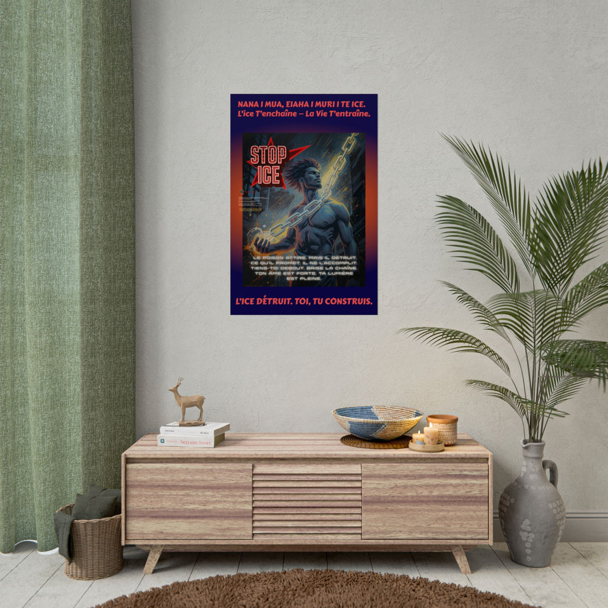 Posters Anti-ICE Polynésie – Affiches de Sensibilisation Contre la Drogue “Paruru i te ora – Brisons les chaînes de l’ICE”