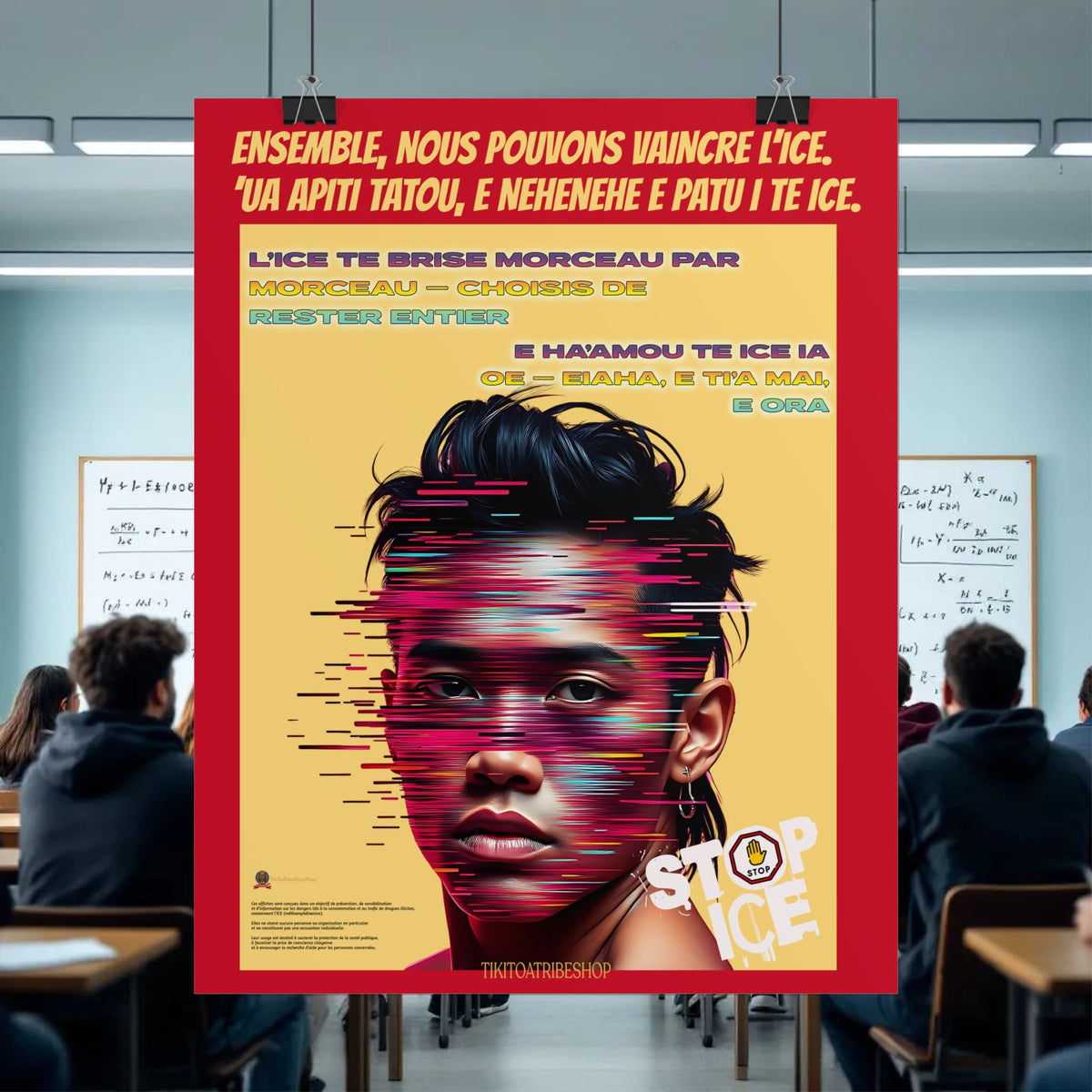 Posters Anti-ICE Polynésie – Affiches de Sensibilisation Contre la Drogue “Paruru i te ora – Brisons les chaînes de l’ICE”