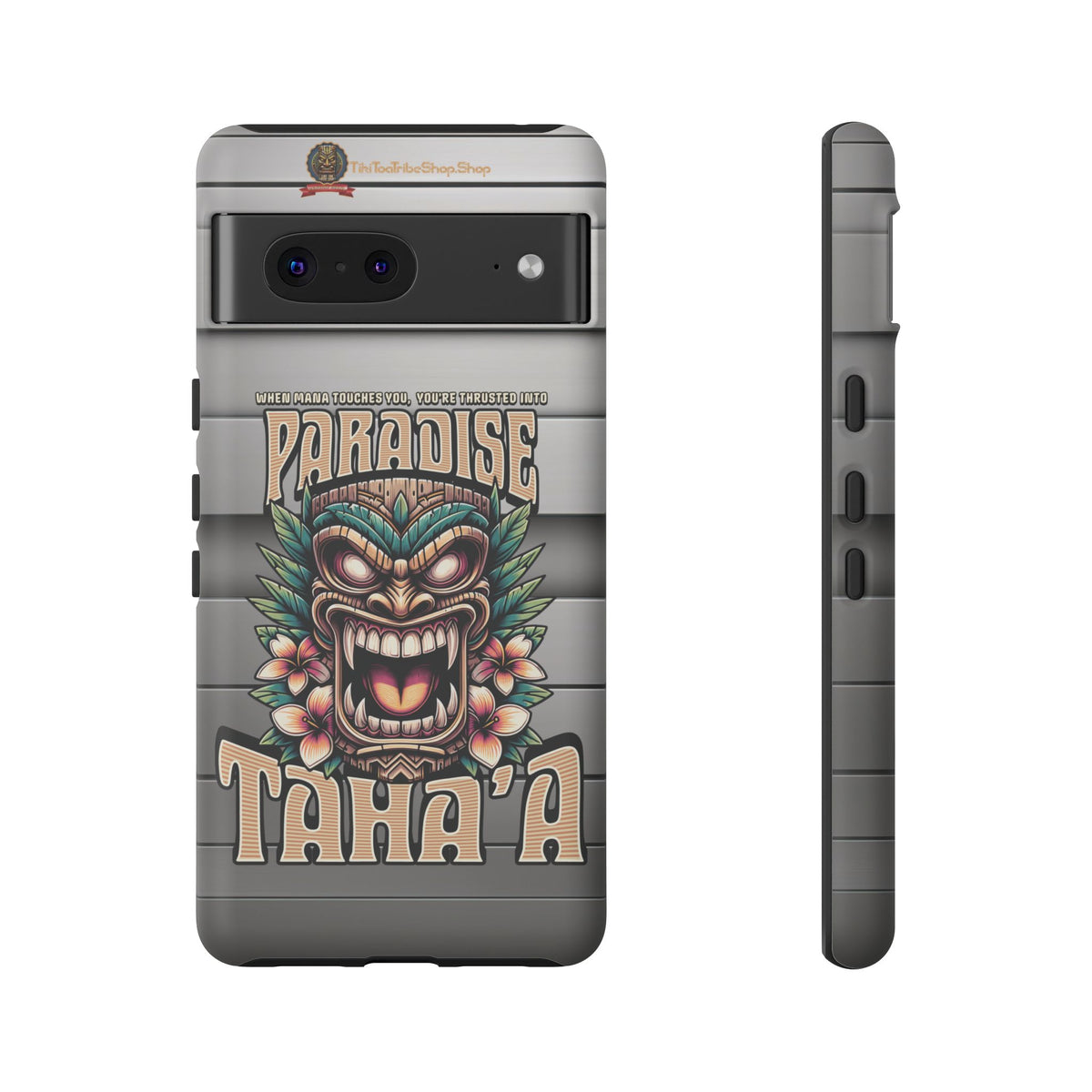 Tahaa – Coque Antichoc Premium « Tiki Féroce » | Design Tribal & Protection Maximale