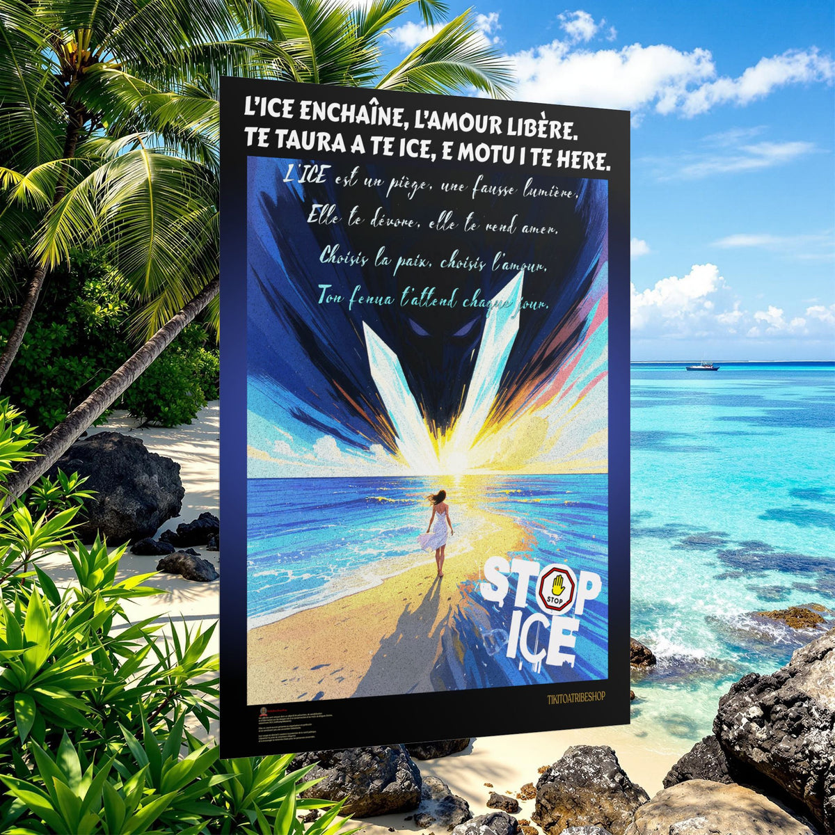 Posters Anti-ICE Polynésie – Affiches de Sensibilisation Contre la Drogue “Paruru i te ora – Brisons les chaînes de l’ICE”