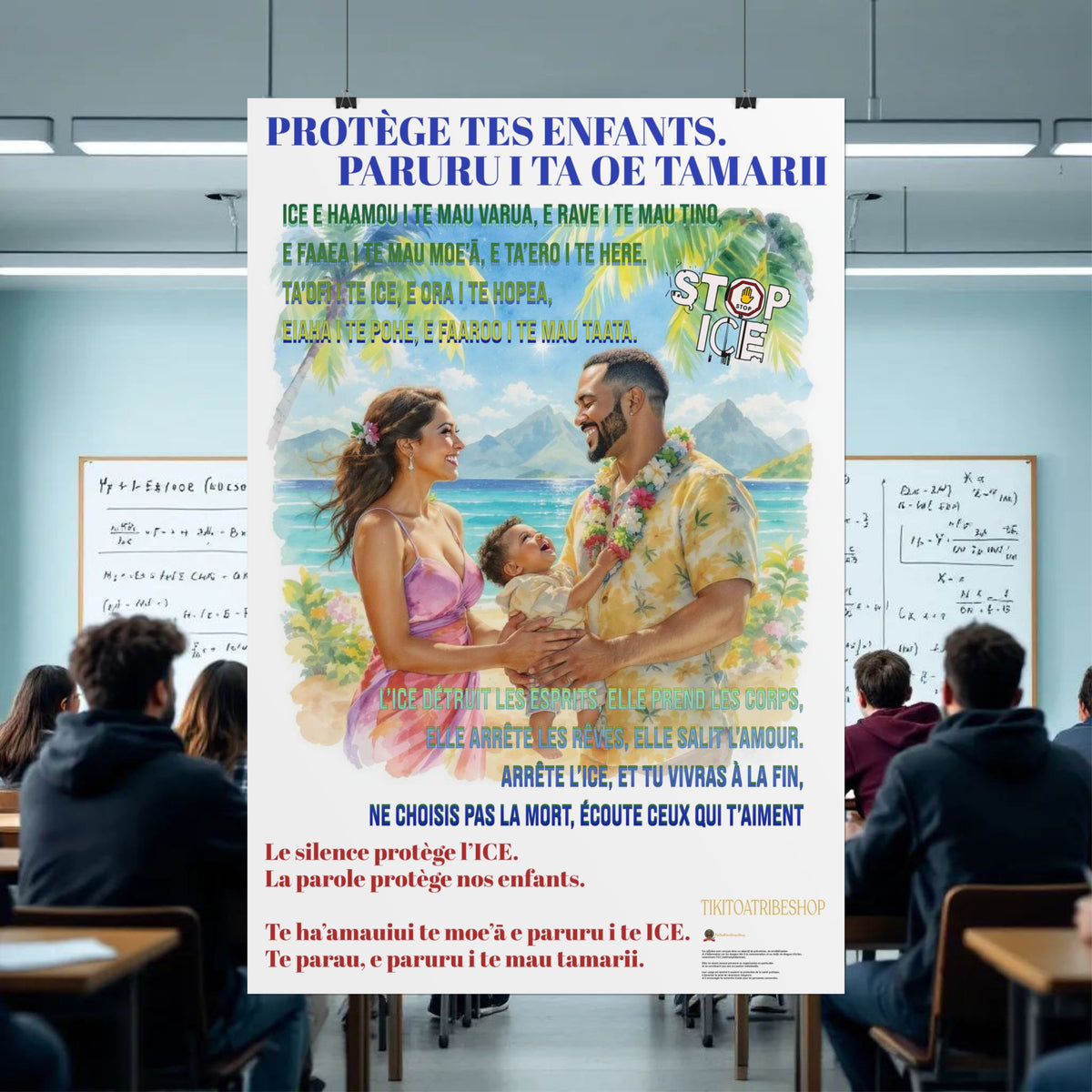 Posters Anti-ICE Polynésie – Affiches de Sensibilisation Contre la Drogue “Paruru i te ora – Brisons les chaînes de l’ICE”