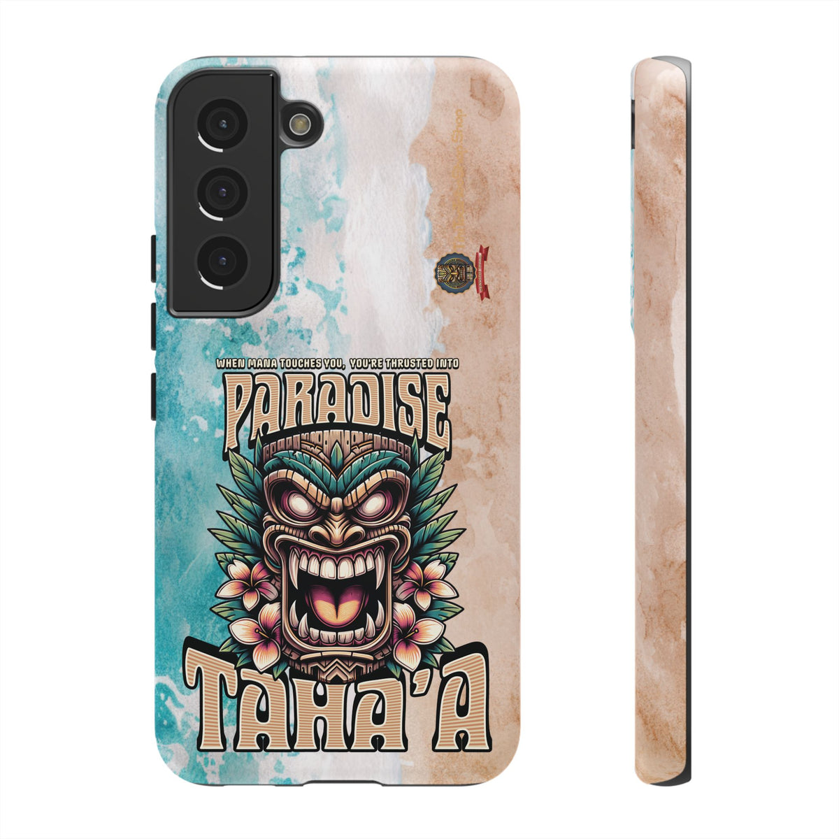 Tahaa – Coque Antichoc Premium « Tiki Féroce » | Design Tribal & Protection Maximale