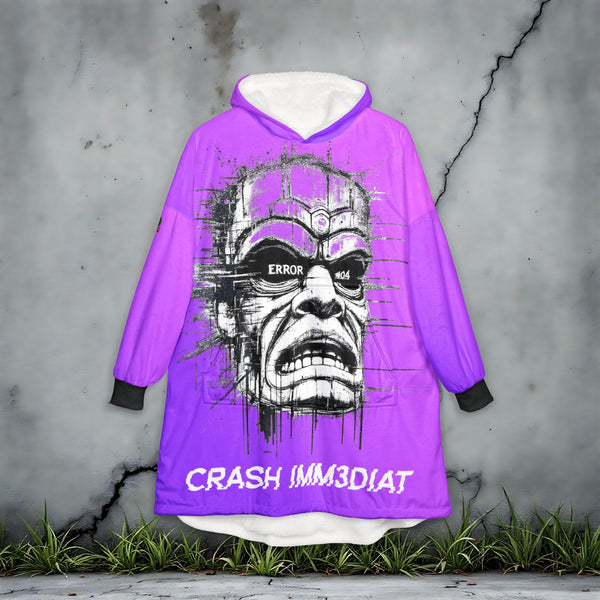 Tiki Glitch &amp; Error Hooded Fleece Blanket