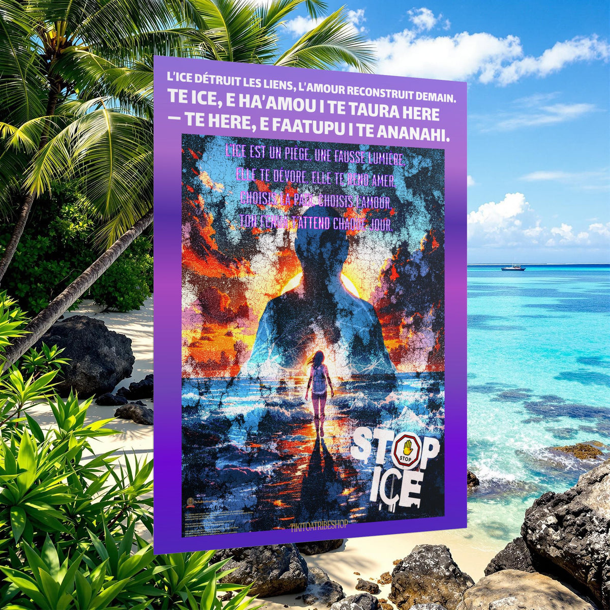 Posters Anti-ICE Polynésie – Affiches de Sensibilisation Contre la Drogue “Paruru i te ora – Brisons les chaînes de l’ICE”