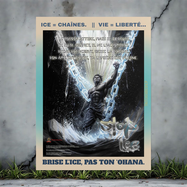 Posters Anti-ICE Polynésie – Affiches de Sensibilisation Contre la Drogue “Paruru i te ora – Brisons les chaînes de l’ICE”