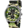 BOBROFF "Army Chrono Camouflage" Quartz Watch Steel &amp; Nylon 10 ATM