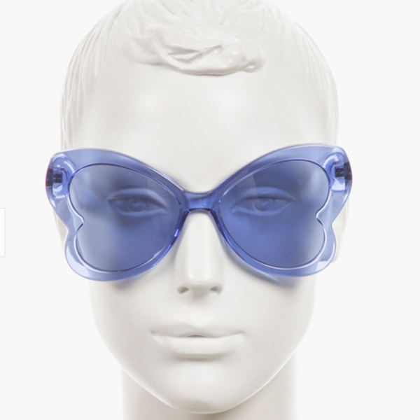LIU JO Accessoire de Mode Femme - Lunettes de Soleil Papillon Bleues