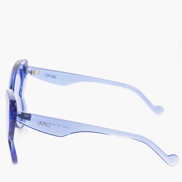 LIU JO Accessoire de Mode Femme - Lunettes de Soleil Papillon Bleues