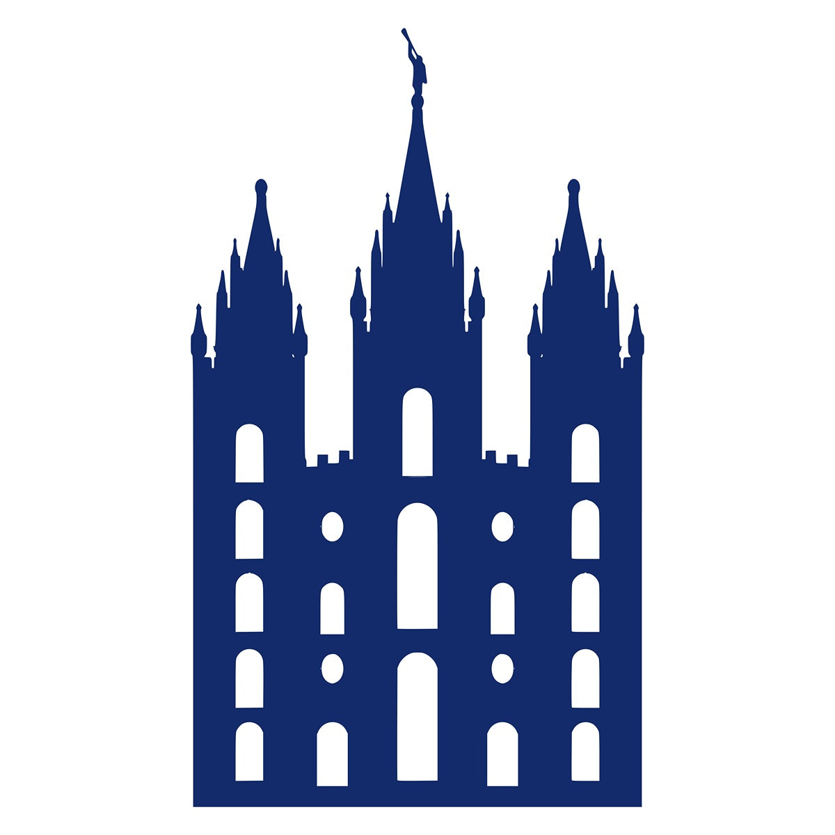 Temple &amp; Moroni Inspiration Tie 
