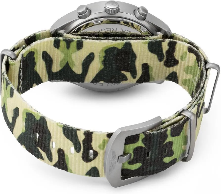 BOBROFF "Army Chrono Camouflage" Quartz Watch Steel &amp; Nylon 10 ATM