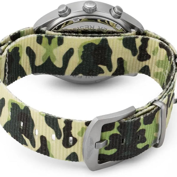 BOBROFF "Army Chrono Camouflage" Quartz Watch Steel &amp; Nylon 10 ATM