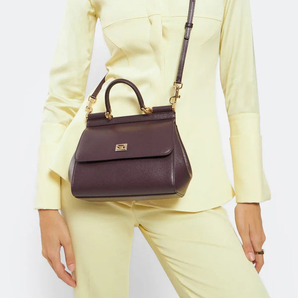 DOLCE & GABBANA Sac Sicily Classique en Cuir de Veau â Chic & Luxe