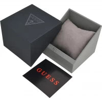 GUESS BOLT: Men's Automatic Watch with Silver Steel Case and Black Silicone Strap - Skeleton Dial