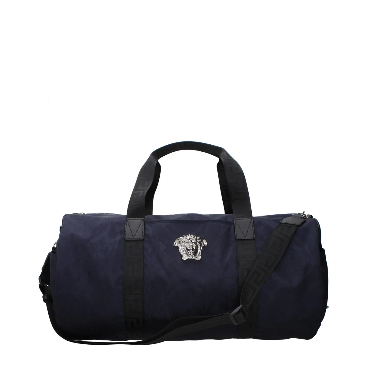 VERSACE Sac de Voyage Duffle Medusa Bleu en Jacquard
