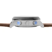TIMBERLAND MONTRE ANALOGIQUE-DIGITALE HOMME BRACELET CUIR MARRON BAROMÈTRE